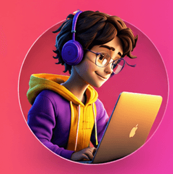 STUDENT WITH TABLET/HEADPHONES