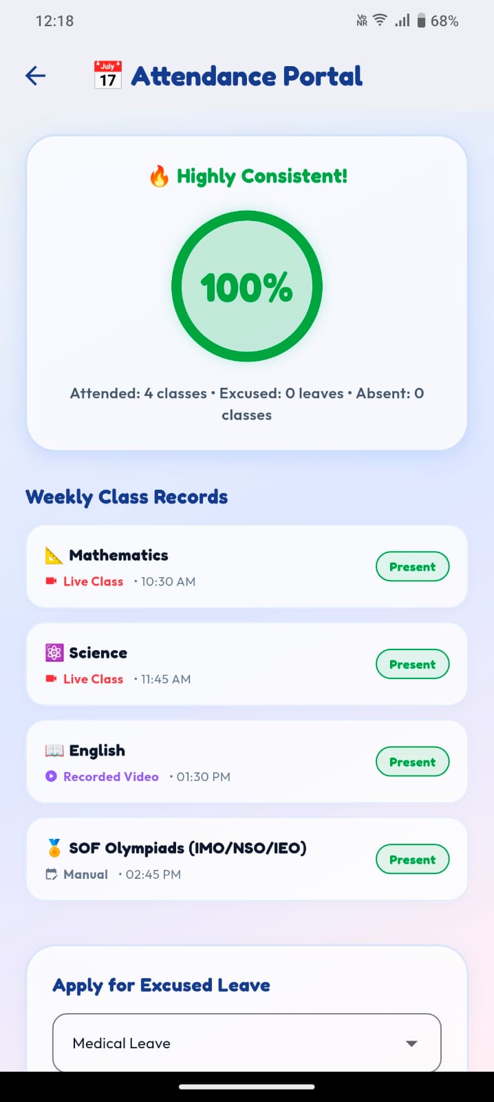 Attendance Portal